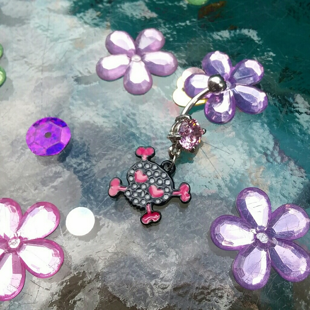 🎀Skull Belly Ring🎀